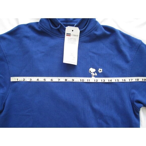 New W/ Tag 2020 Levi's x Peanuts Relaxed Snoopy Blue Pullover Hoodie Size S - Picture 3 of 9